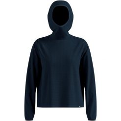 Bluza z kapturem Odlo Mid layer hoody CUBIC. Szare bluzy damskie Odlo, l, bez wzorów, z materiału, z kapturem. Za 319.99 zł.