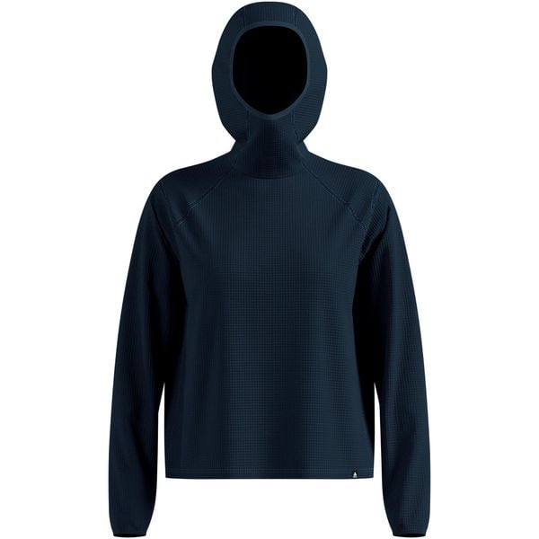 Bluza z kapturem Odlo Mid layer hoody CUBIC. Szare bluzy damskie Odlo, l, bez wzorów, z materiału, z kapturem. Za 319.99 zł.