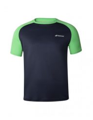 Koszulka do tenisa z krótkim rkawem ęchłopięca Babolat CREW NECK. Niebieskie t-shirty dla chłopców BABOLAT, bez wzorów, z materiału, bez ramiączek. Za 109.99 zł.