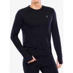 Bluza termoaktywna męska Peak Performance Spirit Crew. Czarne bluzy męskie Peak Performance, m, bez wzorów, bez kaptura. Za 214.49 zł.