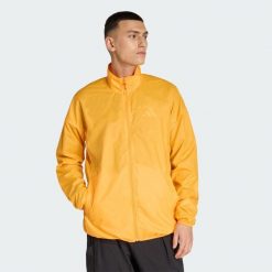 Kurtka Terrex Multi CLIMA365 Windweave. Brązowe kurtki męskie Adidas, bez wzorów, z softshellu, sportowe, bez kaptura. Za 439.00 zł.