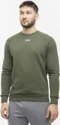 Under Armour Bluza męska Under Armour Rival Fleece Crew khaki 1379755 390 M. Brązowe bluzy męskie Under Armour, m, bez wzorów, bez kaptura. Za 227.99 zł.