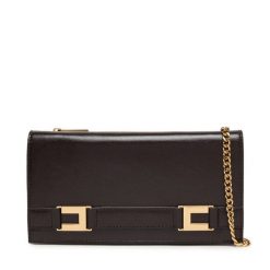 Portfel Elisabetta Franchi. Brązowe portfele damskie Elisabetta Franchi, bez wzorów. Za 1,149.99 zł.