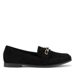 Loafersy DeeZee. Czarne mokasyny damskie DeeZee. Za 79.99 zł.