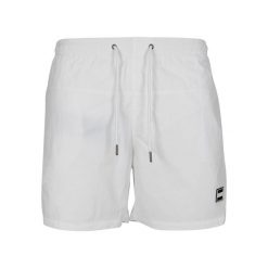 Szorty kąpielowe Urban Classic basic. Białe krótkie spodenki sportowe męskie Urban Classics, xl, bez wzorów, z nylonu. Za 105.90 zł.