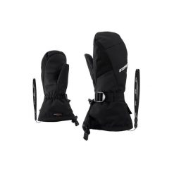 Rękawiczki dziecięce Ziener Lanic GTX + Gore Plus Warm Mitten Junior. Czarne rękawiczki dziecięce Ziener, bez wzorów. Za 166.09 zł.