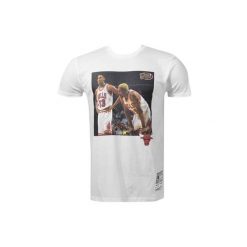 Koszulka Chicago Bulls NBA Player Photo. Białe koszulki sportowe męskie Mitchell & Ness, bez wzorów, bez kołnierzyka, bez ramiączek, do koszykówki. Za 199.00 zł.