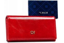 Portfel czerwony 4U Cavaldi [DH] GD20-ML. Czerwone portfele damskie 4U Cavaldi, bez wzorów, ze skóry ekologicznej. Za 49.99 zł.