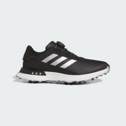Buty S2G BOA 24 Golf. Brązowe obuwie sportowe damskie Adidas, bez wzorów, z materiału, na golfa. Za 599.00 zł.