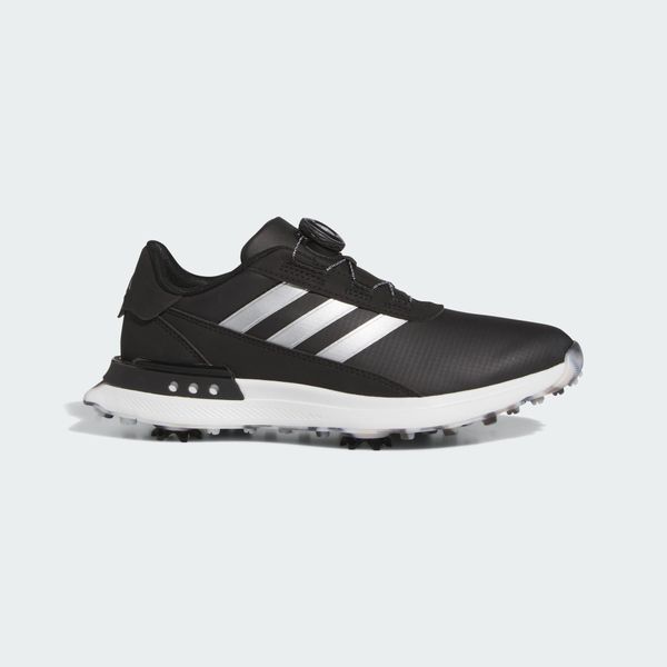 Buty S2G BOA 24 Golf. Brązowe obuwie sportowe damskie Adidas, bez wzorów, z materiału, na golfa. Za 599.00 zł.