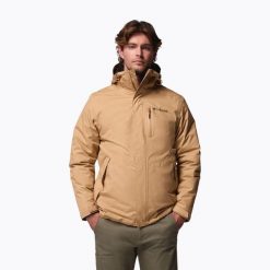 Kurtka ocieplana męska Columbia Oak Harbor Interchange. Brązowe kurtki sportowe męskie Columbia, m, bez wzorów, z puchu, trekkingowe. Za 999.99 zł.