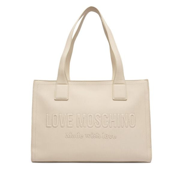 Torebka LOVE MOSCHINO. Białe torebki do ręki damskie Love Moschino, bez wzorów, klasyczne, bez dodatków. Za 538.99 zł.