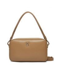 Tommy Hilfiger Torebka AW0AW16894 Beżowy. Brązowe torebki do ręki damskie Tommy Hilfiger, bez wzorów, ze skóry, bez dodatków. Za 309.99 zł.