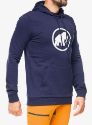 Bluza męska Mammut ML Hoody Classic. Niebieskie bluzy męskie Mammut, m, bez wzorów, z bawełny, z kapturem. Za 408.30 zł.