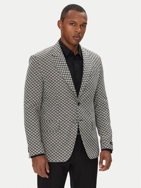 KARL LAGERFELD Marynarka 155106 553115 Szary Regular Fit. Szare marynarki męskie KARL LAGERFELD, bez wzorów, z wiskozy. Za 1,829.00 zł.