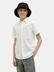 Jack & Jones Junior Koszula Breeze 12268986 Biały Regular Fit. Białe koszule dla chłopców Jack & Jones Junior, bez wzorów, ze lnu, bez kołnierzyka, bez ramiączek. Za 89.99 zł.