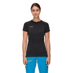 Koszulka trekkingowa damska Mammut Trift. Czarne t-shirty damskie Mammut, m, bez wzorów, bez kołnierzyka. Za 362.00 zł.