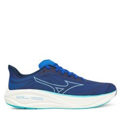 Buty do biegania Mizuno. Niebieskie buty sportowe męskie Mizuno, bez zapięcia, do biegania. Za 319.99 zł.