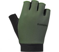 Rękawiczki rowerowe EXPLORER, khaki. Zielone rękawiczki męskie Shimano, na lato, bez wzorów, z elastanu. Za 129.85 zł.