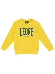Bluza miękki z ściągacze na co dzień na siłownię. Żółte bluzy męskie LEONE 1947 APPAREL, bez wzorów, bez kaptura, na fitness i siłownię. Za 105.21 zł.