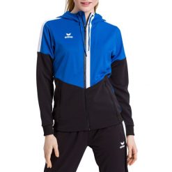 Damska kurtka z kapturem Erima Training. Czarne bluzy sportowe damskie Erima, xs, bez wzorów, z kapturem, na fitness i siłownię. Za 341.99 zł.