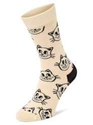 Happy Socks Skarpety Mężczyźni Bawełna beżowy|biały, 41-46. Białe skarpety męskie Happy Socks, bez wzorów, z bawełny. Za 59.95 zł.