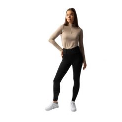 Damskie legginsy jeździeckie z pełną przyczepnością Horze Anya. Zielone legginsy damskie HORZE, bez wzorów, z elastanu. Za 235.50 zł.