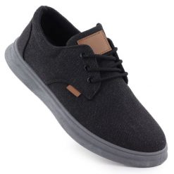 Buty męskie casual tekstylne czarne Nowacki 1059-H. Czarne półbuty na co dzień męskie z materiału, casualowe, bez zapięcia. W wyprzedaży za 264.58 zł.