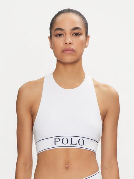 Polo Ralph Lauren Biustonosz top 4P3007 Biały. Białe biustonosze Polo Ralph Lauren, bez wzorów, z syntetyku. Za 169.99 zł.