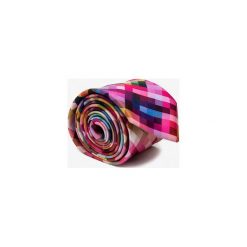 KRAWAT PIXEL. Czerwone krawaty i muchy Marthu, w kolorowe wzory, z satyny. Za 129.00 zł.