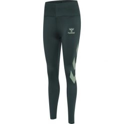 Legginsy damskie Hummel Paris. Zielone legginsy damskie Hummel, bez wzorów. Za 211.50 zł.