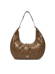 PINKO Torebka Slouchy Hobo Big PE 25 PLTT 104295 A26J Khaki. Brązowe torebki do ręki damskie Pinko, bez wzorów, ze skóry, bez dodatków. Za 1,129.00 zł.