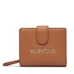 Portfel Valentino. Brązowe portfele damskie Valentino, bez wzorów. Za 229.99 zł.