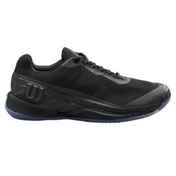 Buty tenisowe męskie Wilson Rush Pro 4.0 all court. Czarne buty sportowe męskie Wilson, bez zapięcia, tenisowe. Za 422.00 zł.