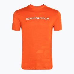 Koszulka do biegania męska Sportano Active Men. Brązowe koszulki sportowe męskie SPORTANO, l, bez wzorów, z elastanu, bez kołnierzyka, bez ramiączek, do biegania. Za 39.99 zł.