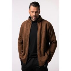 Męska Bluza rozpinana z dzianiny i polaru. Brązowe bluzy męskie JAY-PI, m, bez wzorów, z dzianiny, bez kaptura. Za 294.99 zł.