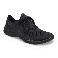 Buty damskie Crocs LiteRide 360 Pacer. Czarne obuwie sportowe damskie Crocs, bez wzorów. Za 203.99 zł.