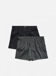 2 pack bokserek Loose - czarny. Czarne bokserki męskie Reserved, l, bez wzorów, z bawełny. Za 79.99 zł.
