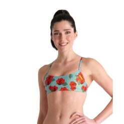 Góra od bikini biustonosz bandeau Arena Play. Zielone bikini damskie Arena, s, bez wzorów. Za 79.99 zł.