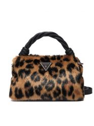 Guess Torebka Shaida HWLO81 43110 Brązowy. Brązowe torebki do ręki damskie Guess, z aplikacjami, z materiału, bez dodatków. Za 509.99 zł.