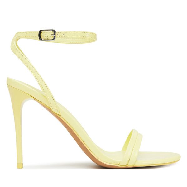 Sandały Call It Spring. Żółte sandały damskie Call it Spring, bez wzorów, bez obcasa, na szpilce, bez zapięcia. Za 159.99 zł.