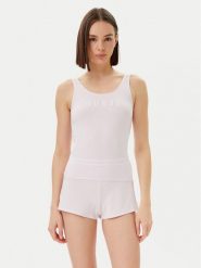 Guess Piżama O5GX13 KBBU1 Różowy Regular Fit. Czerwone piżamy damskie Guess, l, z aplikacjami, z bawełny, bez ramiączek. Za 139.99 zł.
