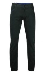 Spodnie Męskie, Chinosy, 100% BAWEŁNA, Kolorowe Wykończenia, Czarne. Czarne eleganckie spodnie męskie Chiao, m, bez wzorów, z bawełny. Za 169.00 zł.