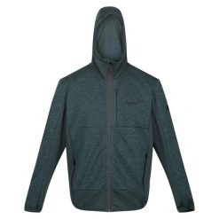 Męski Softshell Z Kapturem Bresdon. Zielone kurtki sportowe męskie Regatta, m, bez wzorów, z softshellu, trekkingowe. Za 95.99 zł.