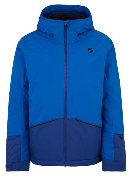 Kurtka narciarska męska Ziener Timbarra - cobalt blue. Niebieskie kurtki męskie Ziener, m, bez wzorów, z materiału, długie, z kapturem, narciarskie. Za 879.99 zł.