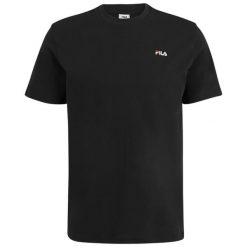 Koszulka męska Fila Laas Regular Tee. Czarne koszulki sportowe męskie Fila, m, bez wzorów, bez kołnierzyka, bez ramiączek. Za 79.00 zł.