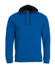 Clique Classic Hoody – bluza z kapturem z kontrastową siateczką. Niebieskie bluzy męskie CLIQUE, m, bez wzorów, z bawełny, z kapturem. Za 309.10 zł.