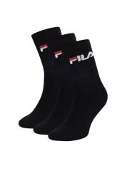 Fila Skarpety długie F9505-AW24 (3-pack) Czarny. Czarne skarpety damskie Fila, bez wzorów, z bawełny. Za 39.99 zł.