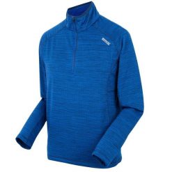 Bluza treningowa z zamkiem błyskawicznym 1/4 Regatta Yonder II. Niebieskie bluzy męskie Regatta, m, bez wzorów, z elastanu, bez kaptura. Za 193.05 zł.
