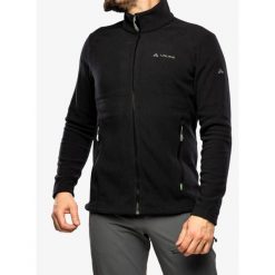 Bluza polarowa męska Vaude Rosemoor Fleece Jacket II. Czarne bluzy męskie Vaude, m, z aplikacjami, z polaru, bez kaptura. Za 345.99 zł.